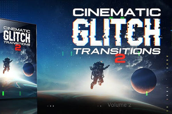 PR模板-40个电影画面故障毛刺干扰转场过渡预设 Cinematic Glitch Transitions Pack V2