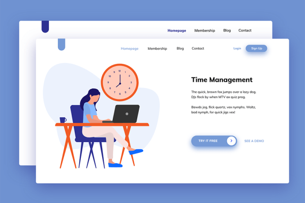 数字营销矢量插画素材 Digital Marketing Illustrations