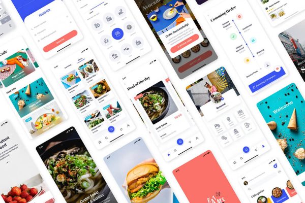 食品配送App应用UI套件 Eat me Food Delivery