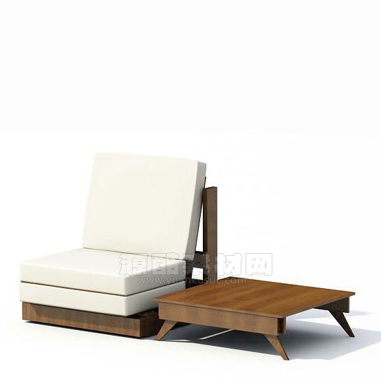 椅子模型矮桌模型C4D模型下载