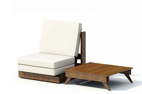 椅子模型矮桌模型C4D模型下载