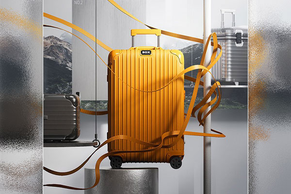 C4D工程-Box旅行箱产品渲染工程Box行李箱模型