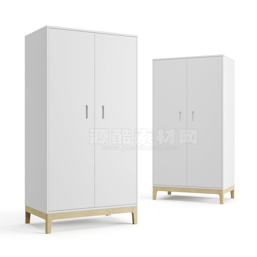 C4D家具模型-柜子模型衣柜模型