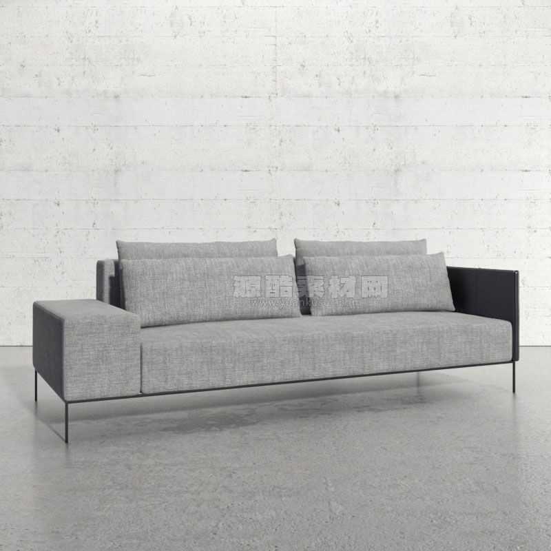 C4D家具模型-沙发模型下载