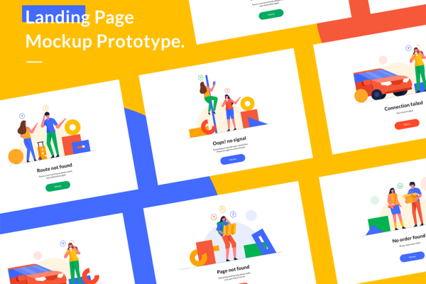 空状态概念矢量插画素材套件 Empty States Illustration Kit