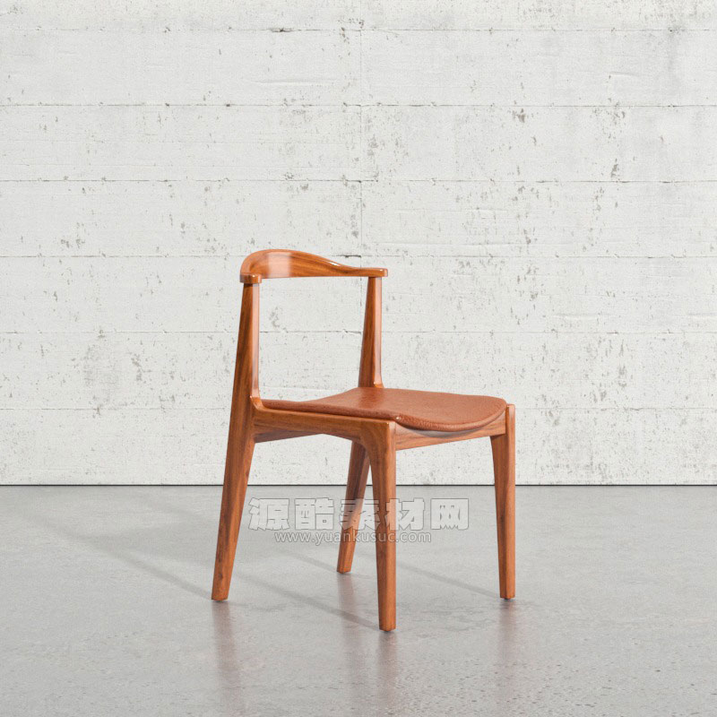 C4D家具模型-靠背椅模型木椅子模型