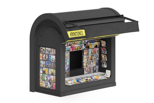 C4D模型-报纸杂志售货亭模型摊位模型