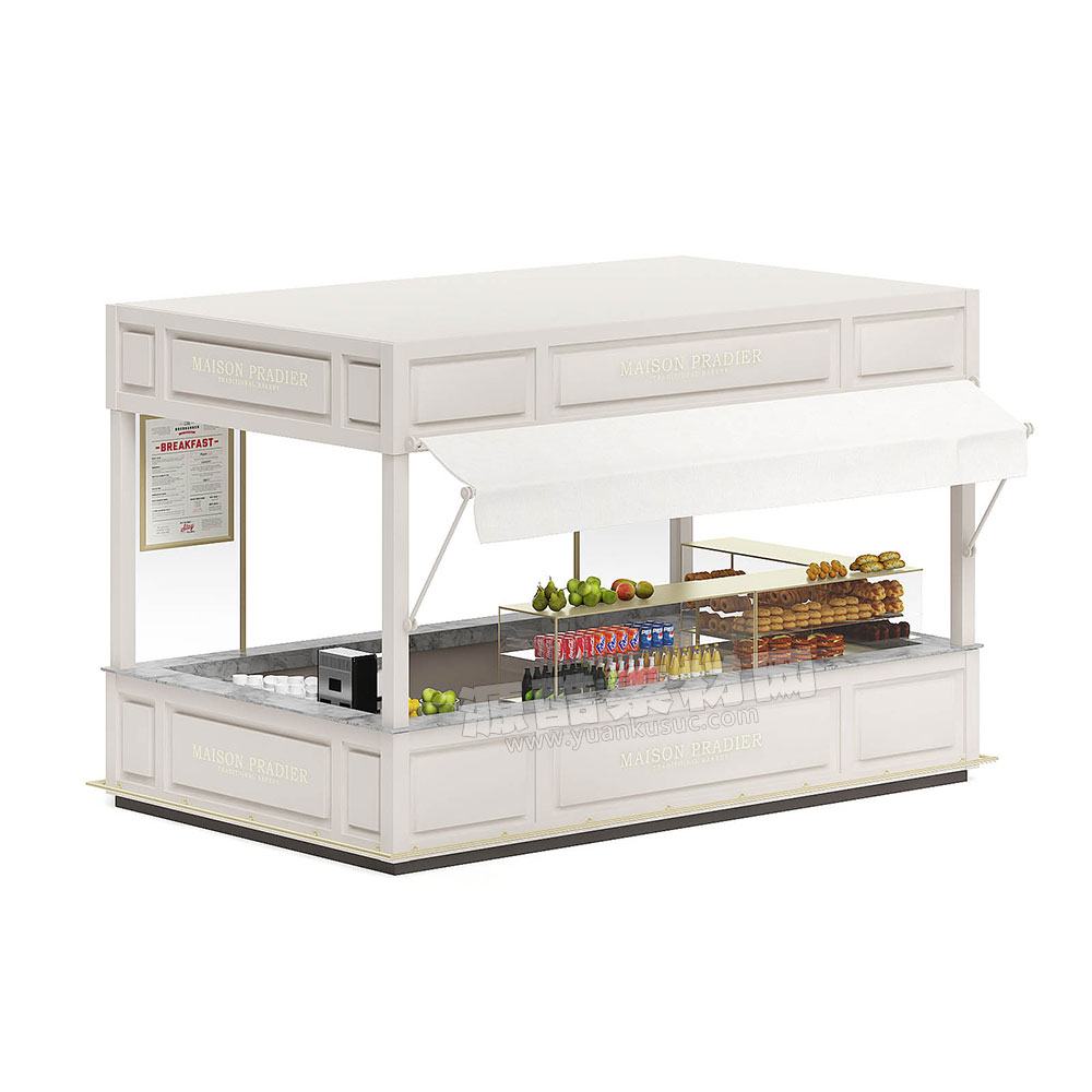C4D食品小吃摊位模型售货亭模型下载