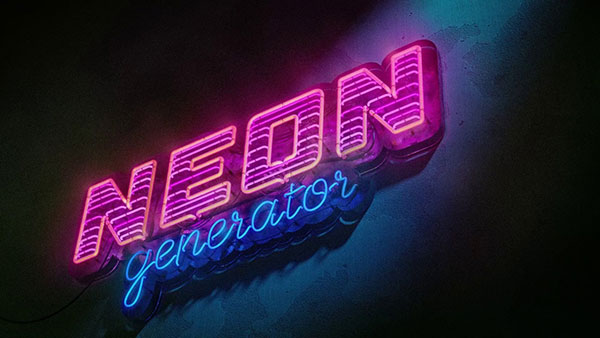 Blender预设-霓虹灯发光效果生成器 Neon Generator