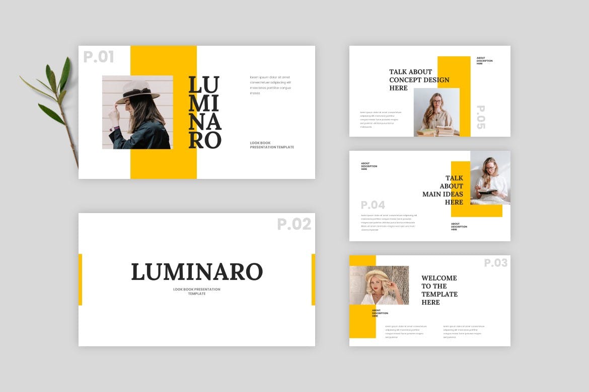 电子商务与网络营销PPT创意模板 Luminaro – Powerpoint Template