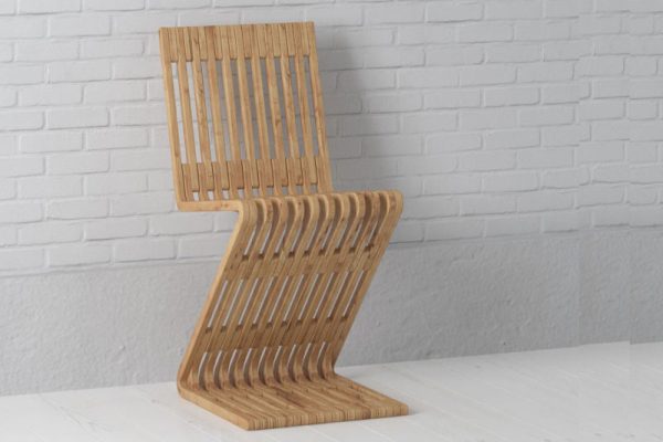 C4D模型-创意木椅模型家具模型