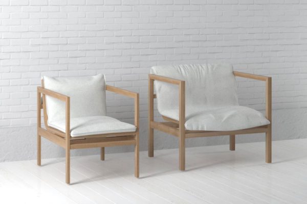 C4D模型-扶手椅子模型家具模型下载