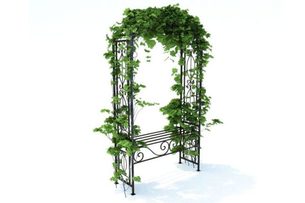C4D模型-常春藤模型拱门模型下载