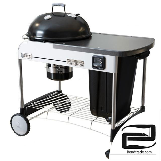 C4D模型-移动焖烤炉模型厨具模型下载