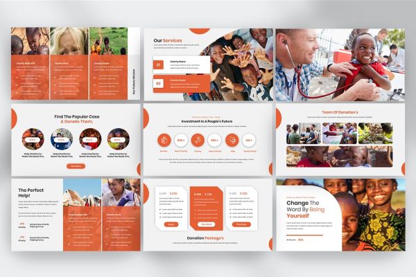 慈善事业探索PPT幻灯片模板素材 People Charity PowerPoint Presentation Template