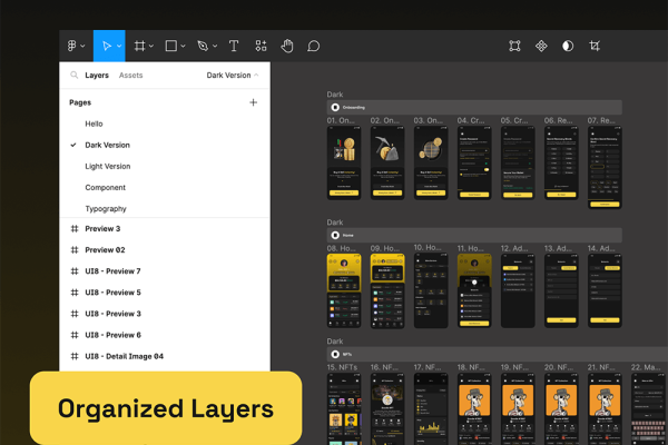 加密钱包App应用UI套件