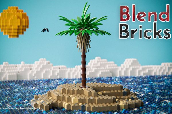 Blender三维乐高积木玩具模型资产预设 Blendbricks V2