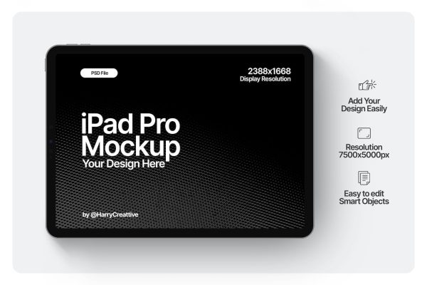 iPad平板电脑精美UI设计演示样机素材 iPad Mockup