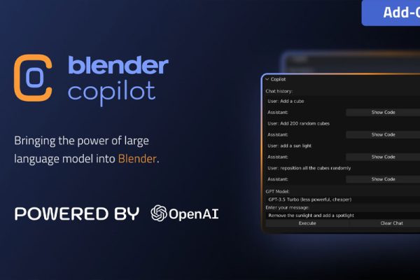 Blender桥接ChatGPT AI插件 Blender Copilot (Blender Gpt)
