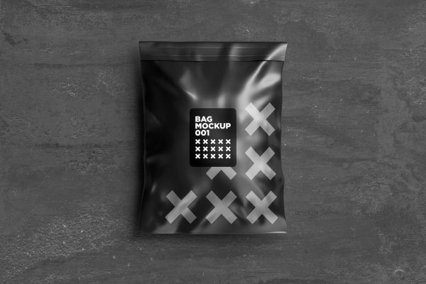 塑料包装袋设计样机素材 Bag Mockup 001