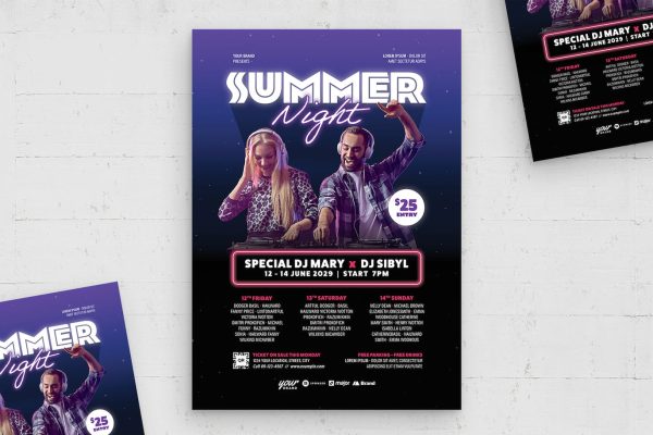 音乐酒吧活动海报模板 Event Poster Template