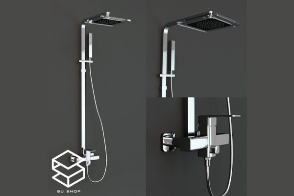 C4D模型-花洒模型淋浴设备模型免费下载