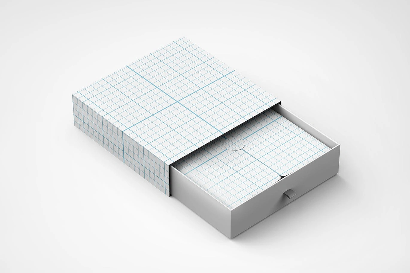 纸质礼品盒图案设计psd样机素材