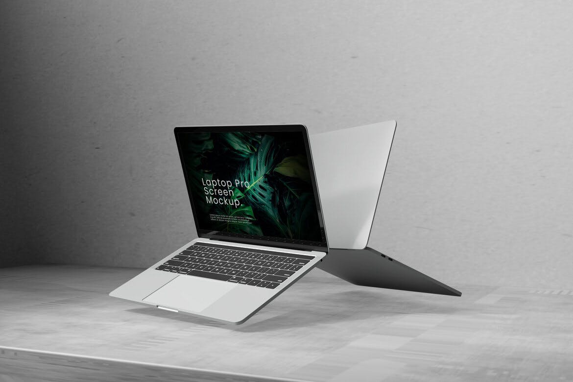 定制UI展示体验笔记本电脑设计样机 Laptop Design Mockup