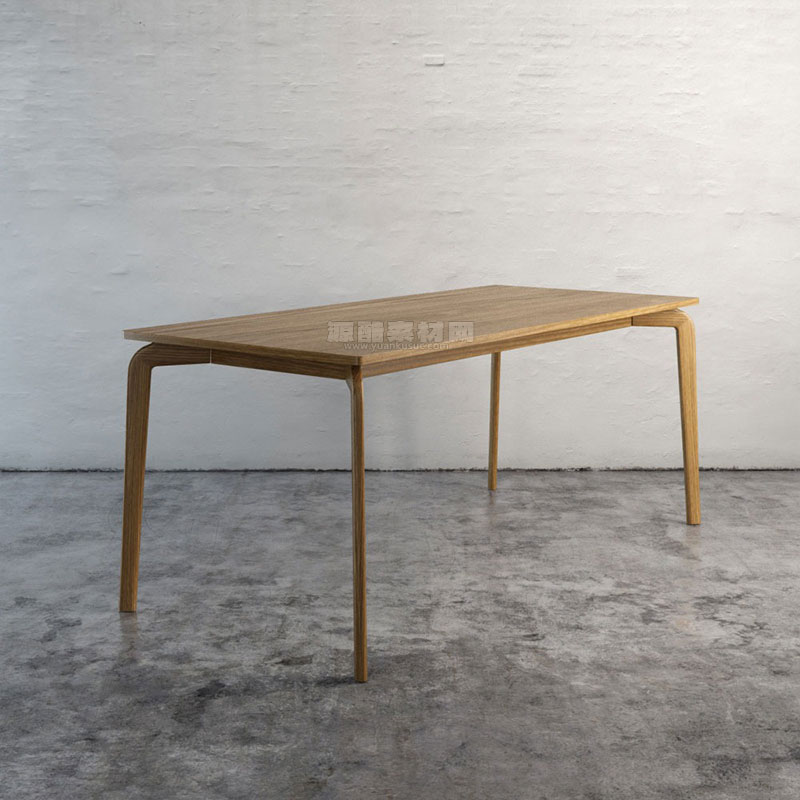 C4D桌子模型实木餐桌模型下载