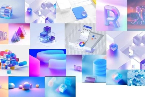 C4D微软毛玻璃风动画制作教程