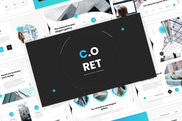 企业风采展示PPT模板素材 Coret – Corporate Powerpoint