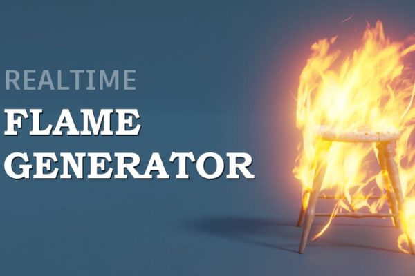 Blender预设-逼真火焰动画生成器 Realtime Flame Generator