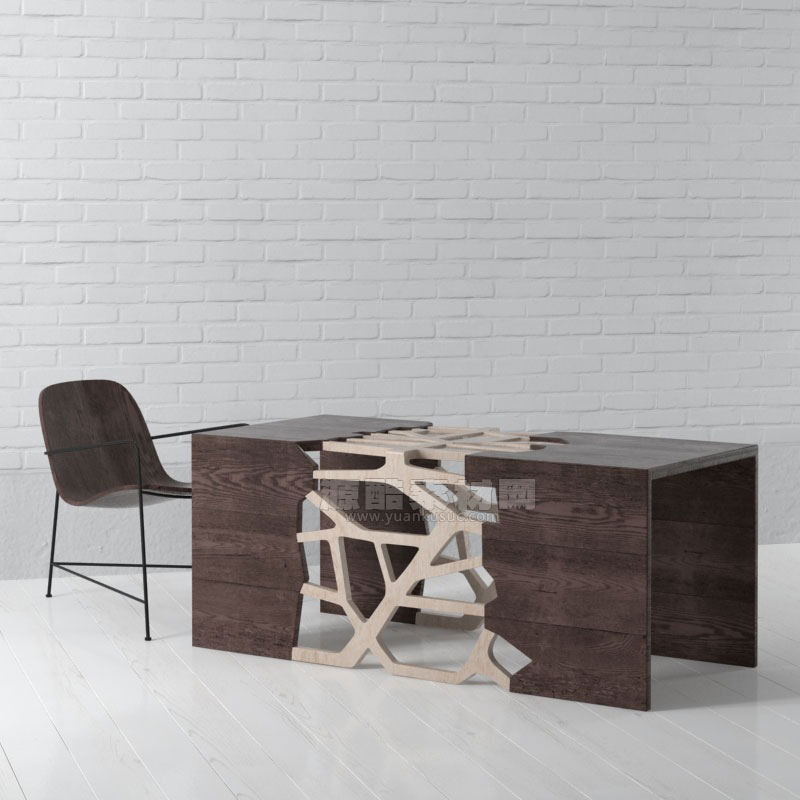 C4D模型-椅子模型创意办公桌模型