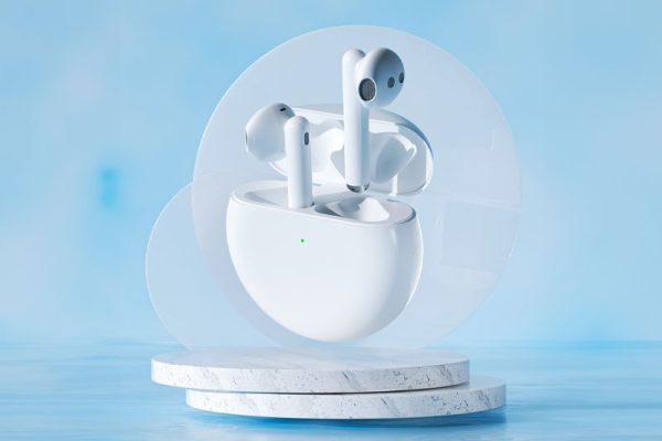 C4D无线蓝牙耳机产品场景渲染工程蓝牙耳机模型下载