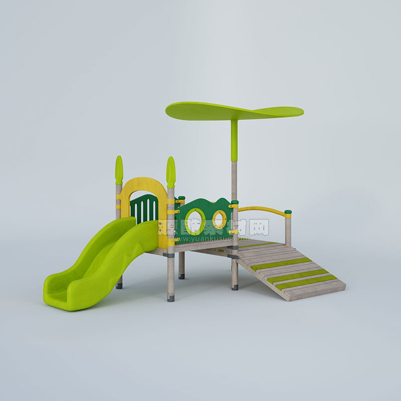 C4D模型-滑梯模型儿童玩具模型免费下载