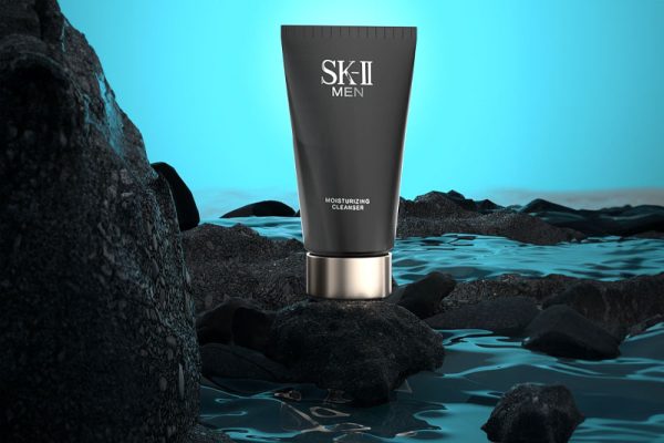 C4D工程-男士洗面奶产品场景工程洗面奶模型