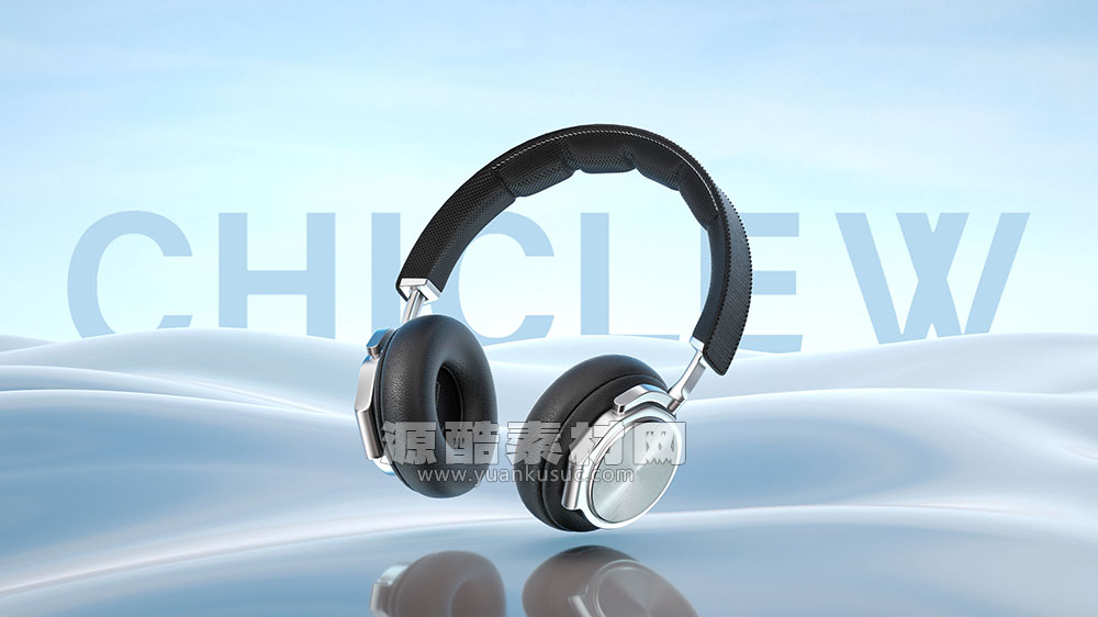 C4D工程-头戴耳机产品渲染工程头戴耳机场景模型