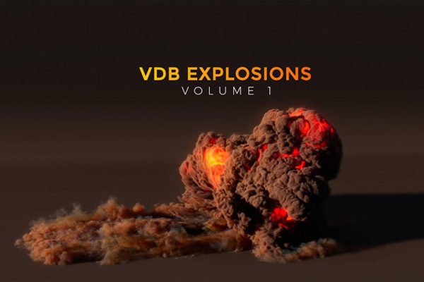 50个逼真的爆炸VDB动画  爆炸包第 1 卷：动画 VDB Fire Pack Volume 1: Animated