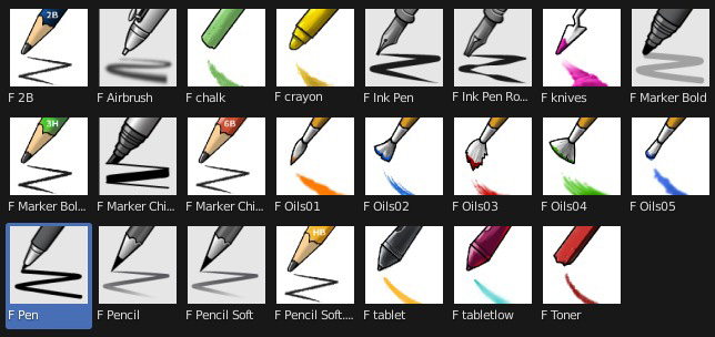 Blender快速美术画笔笔刷绘制工具 Lazy Art Brush