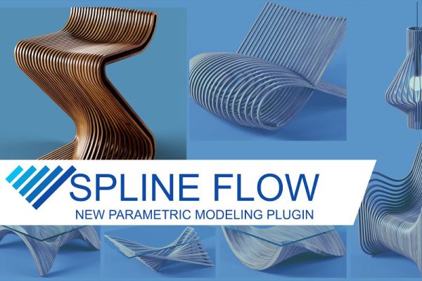 3DS MAX插件-参数化样条建模工具 Spline Flow Pro v.0.9.136.63