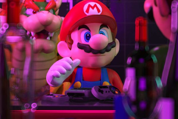 C4D卡通动漫人物马里奥场景渲染工程马里奥模型