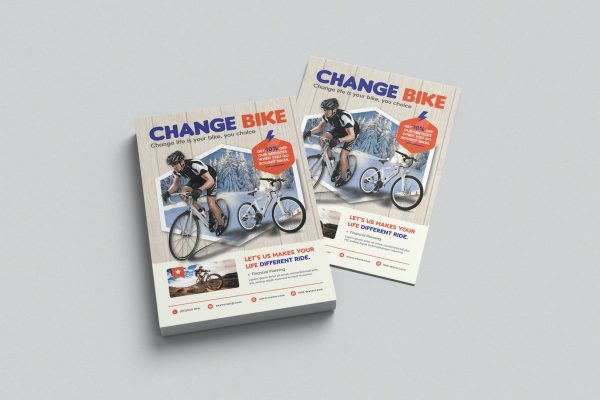 自行车销售海报PSD素材 Bicycle Sales Flyer Templates