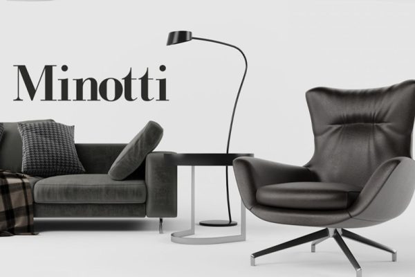 C4D椅子沙发模型落地灯模型下载