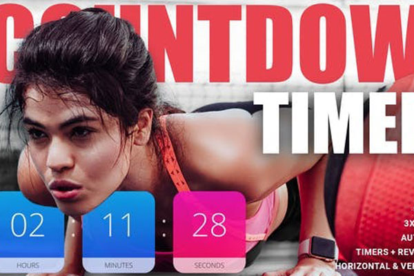 达芬奇模板-智能倒计时器数字动画预设 Smart Countdown Timer