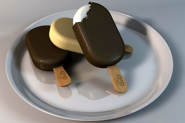 C4D模型-冰淇淋模型盘子模型