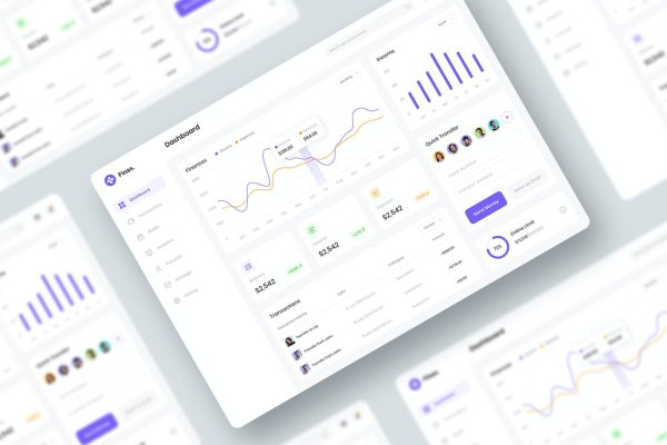 财务仪表板UI设计Figma模板 Finance Dashboard UI Figma