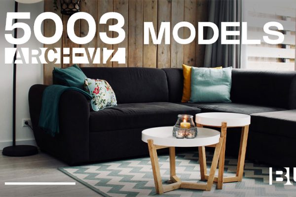 Blender预设-5003组室内家具床桌椅柜子沙发灯具植物3D模型资产预设