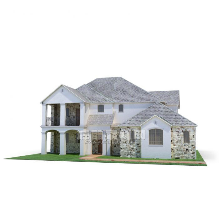 C4D模型-别墅模型房子模型建筑模型下载