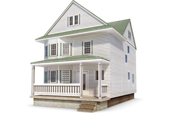 C4D别墅模型楼房模型建筑模型下载