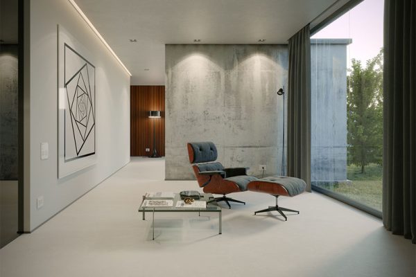 C4D室内客厅场景渲染工程沙发椅子模型茶几模型